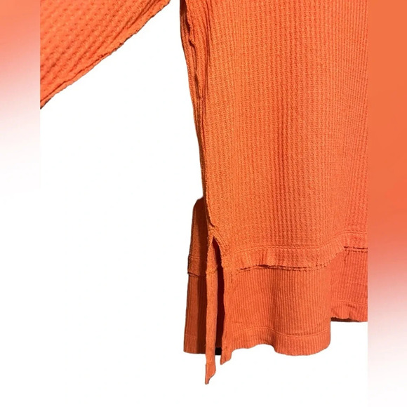 FREE PEOPLE We The Free North Shore Thermal Top Long Line Sz XS - Picture 4 of 10